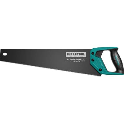 Ножовка для точного реза "Alligator BLACK 11", 450 мм, 11 TPI 3D зуб, KRAFTOOL 15205-45