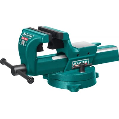 Кованые стальные тиски KRAFTOOL FORGE-130/150 с регулировкой компенсации люфта 32700-150