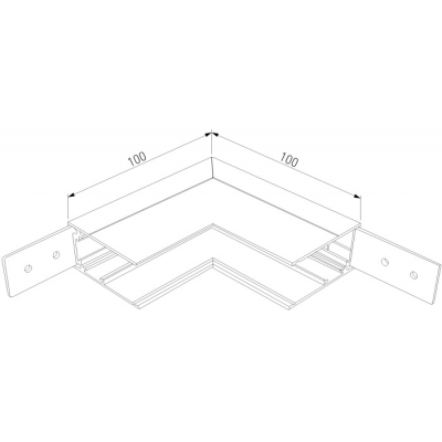 Коннектор угловой Elektrostandard Slim Magnetic 85091/11