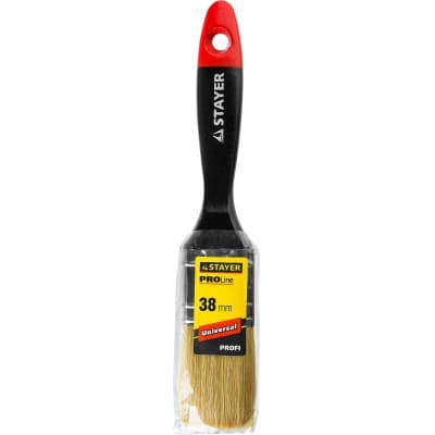 Кисть плоская STAYER 38 мм, 1,5", щетина натуральная светлая UNIVERSAL-PROFI 0104-038