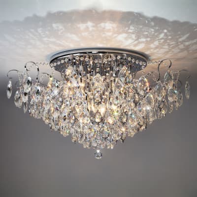 Люстра хрустальная Eurosvet Crystal 10081/12 хром/прозрачный хрусталь Strotskis