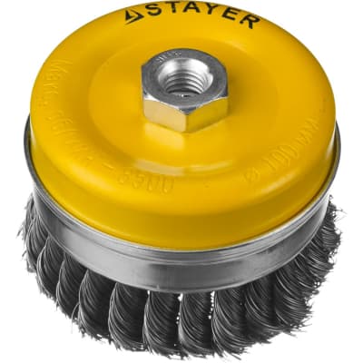Щетка чашечная для УШМ STAYER Ø 100 мм 100 мм, 35137-100