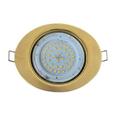 Встраиваемый светильник Ecola GX53 FT3238 золото FG53ELECB
