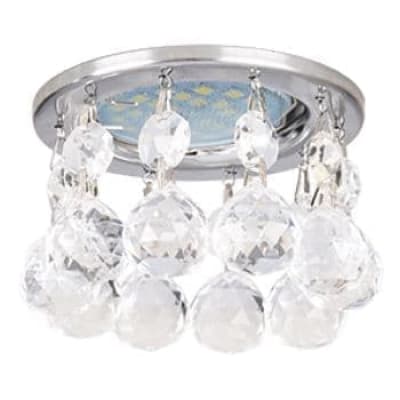 Встраиваемый светильник Ecola MR16 CR1002 GU5.3 Glass хром/прозрачный FB16RVECB