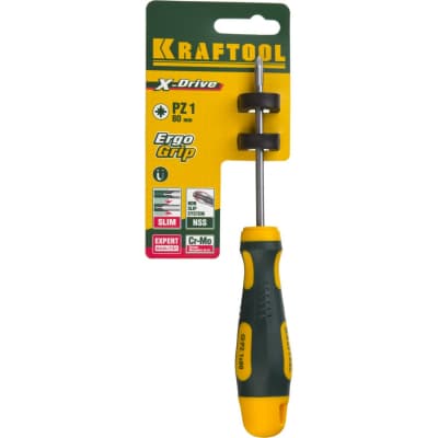 Отвертка слесарная  KRAFTOOL PZ1х80 мм, 250073-1-080