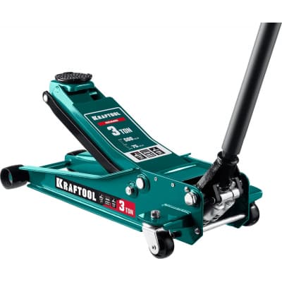KRAFTOOL GRAND 3т 75-500мм подкатной домкрат универсальный для СТО 43451-3