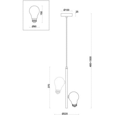 Подвесной светильник Freya Evidence FR5372PL-02BS
