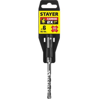 STAYER Бур SDS-plus 6 x 110 мм, Professional 2930-110-06_z02