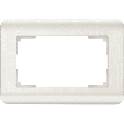 Рамка для двойной розетки Werkel WL12-Frame-01-DBL перламутровый 4690389131318