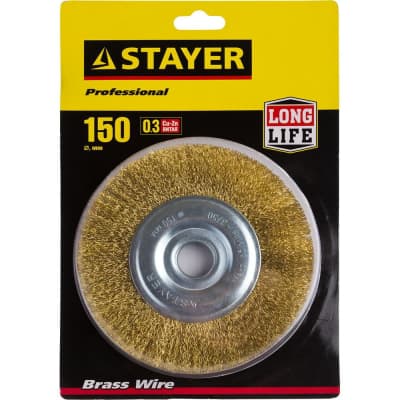 Щетка дисковая для УШМ STAYER Ø 150 мм 35122-150
