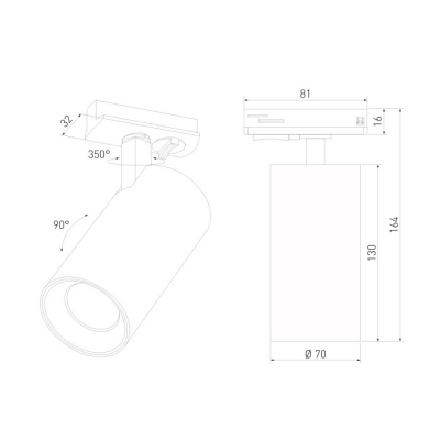 Трековый светильник Elektrostandard Comel 85211/01