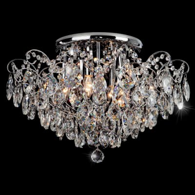 Люстра хрустальная Eurosvet Crystal 10081/6 хром/прозрачный хрусталь Strotskis