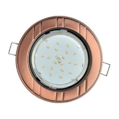 Встраиваемый светильник Ecola GX53 H4 9011 черненая медь FP51H4ECB