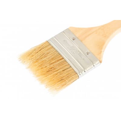 Кисть плоская Slimline 2,5 (63 мм), натуральная щетина, деревянная ручка Sparta 824355