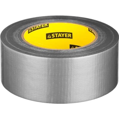 Армированная лента STAYER 48 мм х 45 м, серебристая, на тканевой основе 12080-50-50