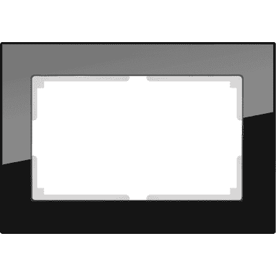 Рамка для двойной розетки Werkel Favorit WL01-Frame-01-DBL черный 4690389117220