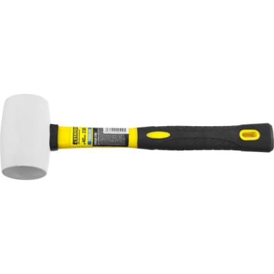 Киянка резиновая белая с фиберглассовой ручкой STAYER 230 г 20533-230 Профессионал