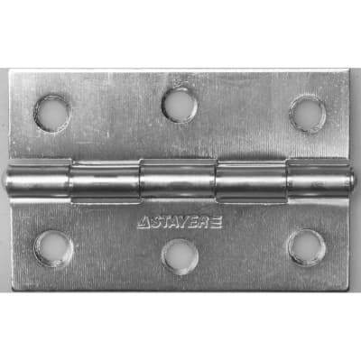 Петля универсальная STAYER 75 x 50 x 1.6 мм, 1 шт., цвет белый цинк 37611-75-1