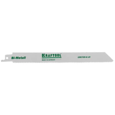 Полотно для электроножовки KRAFTOOL по дереву и металлу Bi-Met, шаг 1.8-2.5 мм, 180 мм 159705-U-18