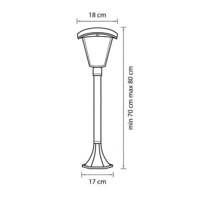 Уличный светодиодный светильник Lightstar Lampione 375770