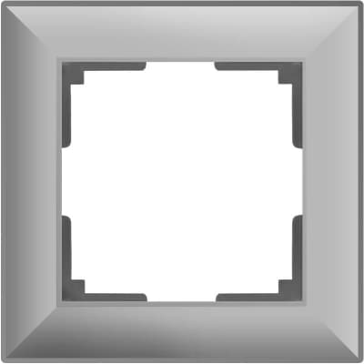 Рамка на 1 пост Werkel Fiore WL14-Frame-01 серебряный 4690389109041