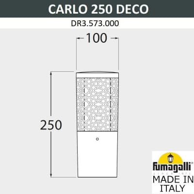 Ландшафтный светильник Fumagalli CARLO DECO DR3.573.000.AXU1L