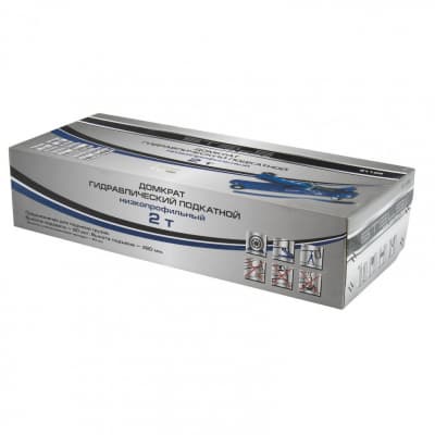 Домкрат гидравлический подкатной, 2 т, Low Profile, 80-380 мм Stels 51129