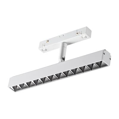 Трековый светильник для низковольного шинопровода IP20 LED 4000K 12W 48V FLUM 358609 SHINO NT21 000 белый   NOVOTECH FLUM 358609