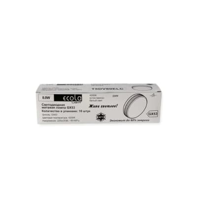 Лампа светодиодная Ecola Light GX53 LED 8W Tablet 4200K T5DV80ELC