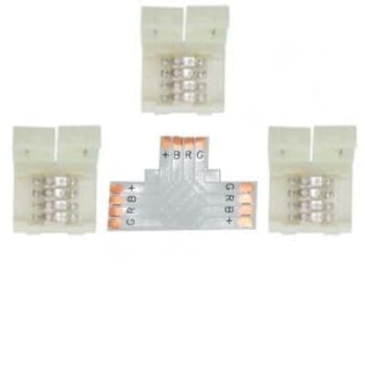 Коннектор для светодиодной ленты RGB Ecola LED Strip Connector жесткий T SC41UTESB