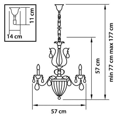 Подвесная люстра SCHON 790062 Osgona