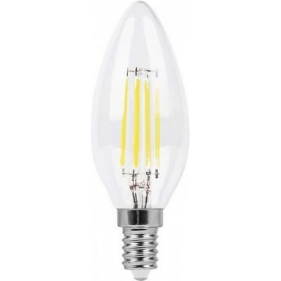 Лампа светодиодная филамент FERON LB-66, C35 (свеча), 7W 230V E14 2700К 25726