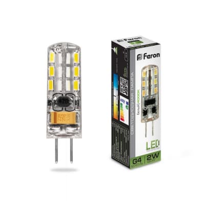 Лампа светодиодная Feron LB-420 12V G4 2W 4000К 25448