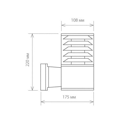 Светильник уличный Elektrostandard Techno 1408 черный