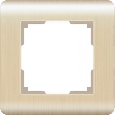 Рамка на 1 пост Werkel Stream WL12-Frame-01 шампань 4690389079122