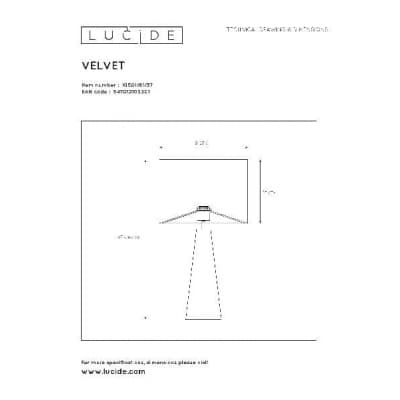 Интерьерная настольная лампа Extravaganza Velvet 10501/81/37 Lucide