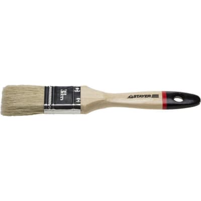 Кисть плоская STAYER 38 мм, 1,5", щетина натуральная светлая, деревянная ручка UNIVERSAL-EURO 0102-038