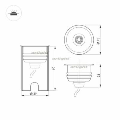 Уличный подводный светильник Arlight AQUA 028056