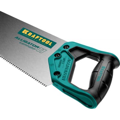 Ножовка по ламинату "Alligator LAMINATOR 11", 500 мм, 11 TPI 3D зуб, KRAFTOOL 15207