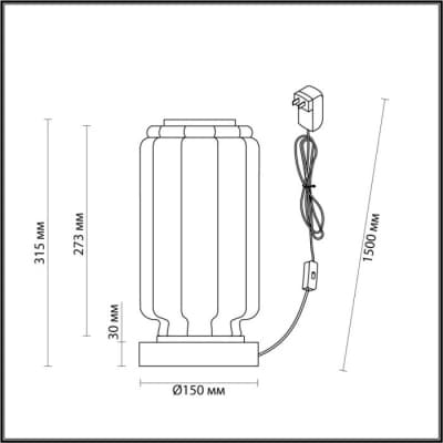 Интерьерная настольная лампа Odeon Light Jam 5408/10TL
