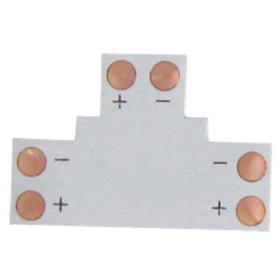 Ecola LED strip connector гибкая соед. плата T для зажимного разъема 2-х конт.  8 mm уп SC28FTESB
