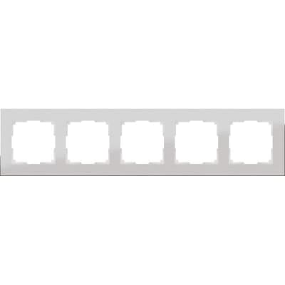 Рамка на 5 постов Werkel Aluminium WL11-Frame-05 алюминий 4690389073670