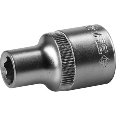 Торцовая головка ЗУБР 1/2", 10 мм, Cr-V сталь, хромированная 27725-10_z02