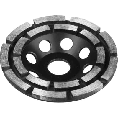 Чашка алмазная шлифовальная ЗУБР  115 мм, L- 22.2 мм, двухрядная 33372-115 Профессионал