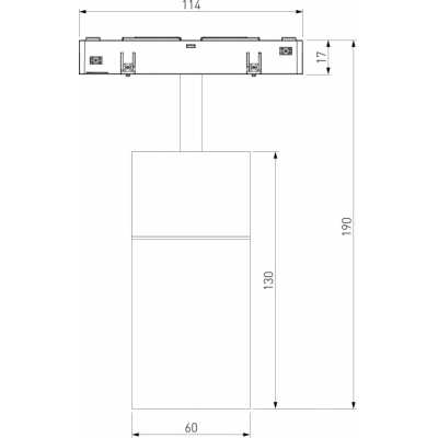 Трековый светильник Elektrostandard Slim Magnetic 85188/01