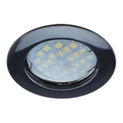 Встраиваемый светильник Ecola MR16 DL100 GU5.3 черный хром FB1601EFF