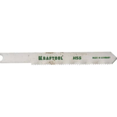 Полотна для лобзика KRAFTOOL по металлу HSS, фигурный рез, EU-хвост., шаг 1.2 мм, 50 мм, 2 шт. 159553-1,2