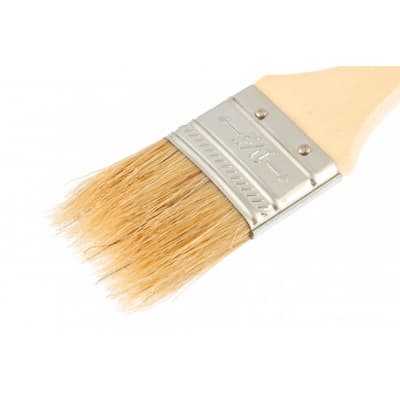 Кисть плоская Slimline 1,5 (38 мм), натуральная щетина, деревянная ручка Sparta 824255