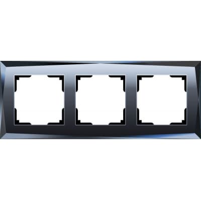 Рамка на 3 поста Werkel Diamant WL08-Frame-03 черный 4690389054419