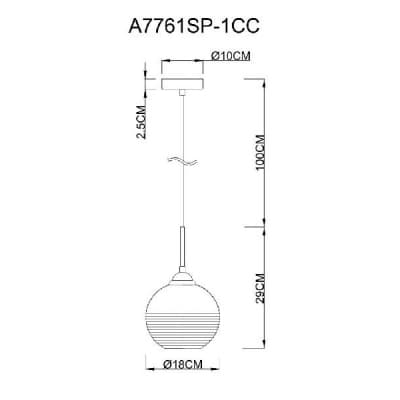 Подвесной светильник Artelamp Wave A7761SP-1CC